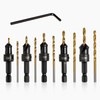 Litorange 10 PCS Countersink Drill Bit Set, Counter Sink Drill