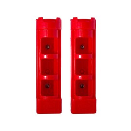 Rod Holder with Screws, Tackle Box, Cooler, Buckan, Bucket Mountable, Fishing Rod Stand (Red, Set of 2)