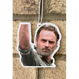 Rick Grimes Inspired Air Freshener | The Walking D | Zombie Series Funny Novelty Gift