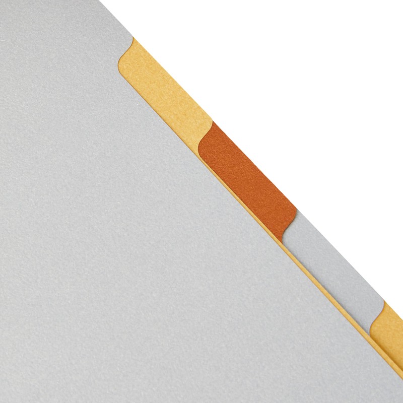 A5 Metallic 6 blank tabs index