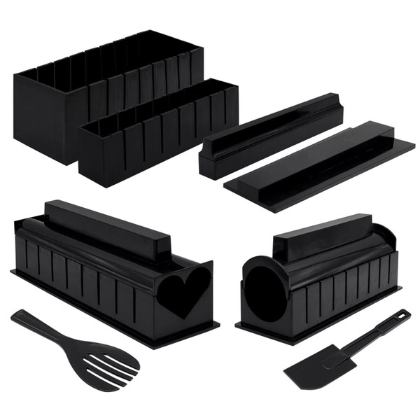 INHEMI Sushi Maker Kit, 10-Piece DIY Sushi Set for Beginners,
