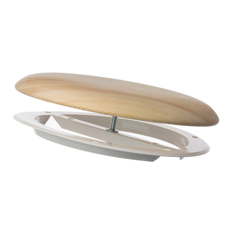 Diameter 160 mm Wooden Disc Valve Exhaust and Supply Air