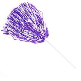 Anderson's Premium Light Purple and White School Spirit Shakers, Cheerleader Pom Poms, Sports Fan, Football, Basketball, Homecoming, Squad, Team, Party, Dance Club, Celebration Pack of 10
