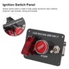 Universal Carbon Fiber Style 12V Ignition Switch Panel Aluminium Alloy