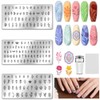 UNICRAFTALE 3Pcs Nail Stamp Plates Set Flower Stamping Plate Flower