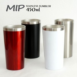 Living Tumbler, 15.9 fl oz (450 ml), Vacuum Insulated, Stainless Steel, White MIP