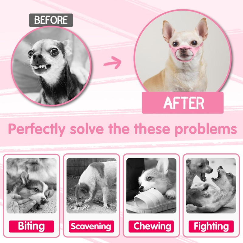 Dog Muzzle, Small Soft No Barking Dog Muzzle for Puppy