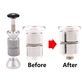 Free-fly Bike Stem Headset Top Cap,Aluminum Alloy Bicycle Headset Top Cap Bike Fork Expander Bung Plug (Red)