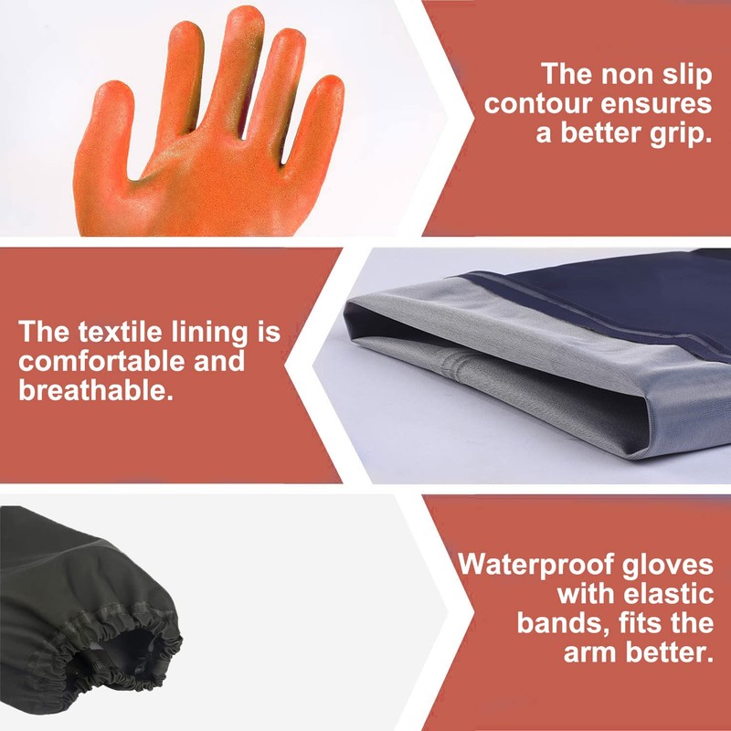 sinzau Pond Cleaning Gloves, A Long Section of Safety Work