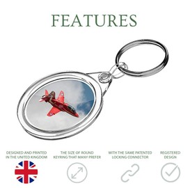 1 x Red Arrows Aeroplane Jet RAF - Keyring IR02 Dad Kids Birthday #14551