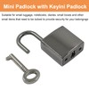 Piutouyar Mini Lock with Key, Small Keyed Luggage Lock, Gun