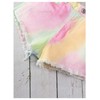 MakeMeChic Girl's Jean Shorts Tie Dye High Elastic Waist Raw