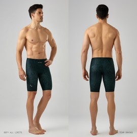 Designer Series Swim Jammers for Men | Men's Athletic Swimwear Jammer | Mens Jammer for Swimming | Size 28-38 (US, Numeric, 34, Regular, Regular, Tribal)