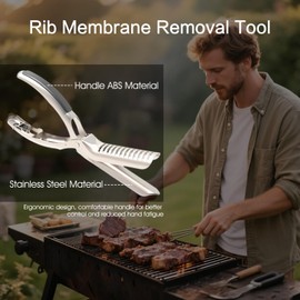 Cumulus Ribmem Pro, Rib Membrane Removal Tool, Stainless Steel Rib Prep Tool Membrane Remover, Heavy Duty Membrane Skin Removal, Ergonomic Design, Ultimate Rib Prep Tool for Grill Enthusiasts