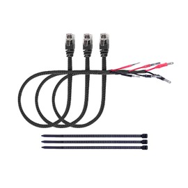 Xislet 24" Radar Detector Hardwire Power Cord Mirror Wire Plug Tap Compatible with Escort Valentine One Uniden Beltronics with Inline Fuse Mount RJ11 - Set of 3