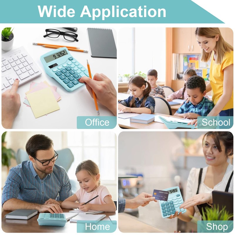 Tocorpie Office Desk Calculator 12 Digits(Blue)