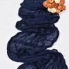 6 Pack Navy Blue Cheesecloth Table Runner,10FT Gauze Boho Table
