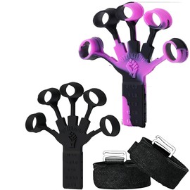 Grip Strength Trainer, Forearm Strengthener, 2PCS Upgraded Finger Strengthener, Hand Grip Strengthener, Finger Resistance Band /10 Resistance Levels