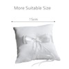 Srup Wedding ring pillow, ring bearer cushion, satin ribbon wedding