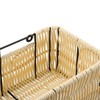 OGA Pack of 2 Shower Baskets for Hanging Rattan Plastic