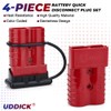 Uddick 4PCS 350A 2/0 Gauge Battery Cable Quick Connect/Disconnect Connector