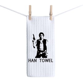BAUNA Movie Inspired Towel Gift Han Towel Waffle Absorbent Towel Dishes Towel Tea Towel Dishcloth for Kitchen Decor Housewarming Gift (Han Towel)