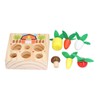 Baby Carrot Harvest Game Wooden Carrots Shape Sorting Matching Puzzle