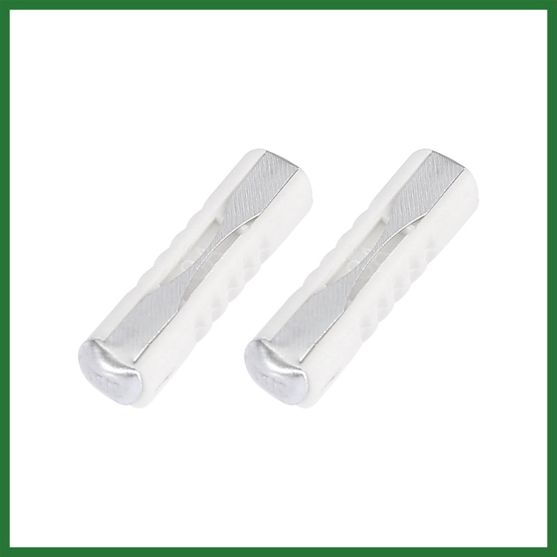 Motoforti 100 Pcs White 8A Car Fuse Tube Universal 25x6x5mm