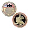 Aomcisi Military Veterans Creed Challenge Coin Unreal 3D Military Prayer