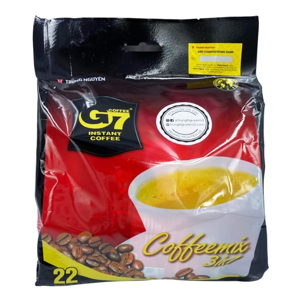 G7 Instant Coffee 3-in-1, (20 Sachets x 16g) 11.3 oz/320g