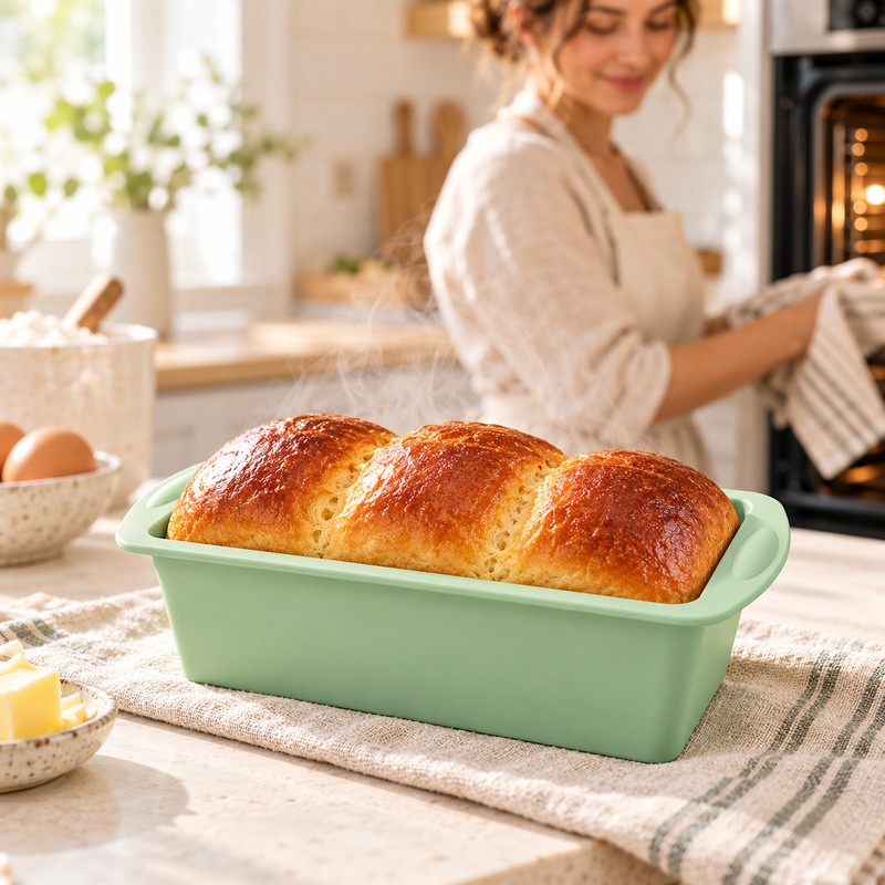 Silicone Baking Molds NonStick Rectangle Cake Pans Mini Loaf Pan