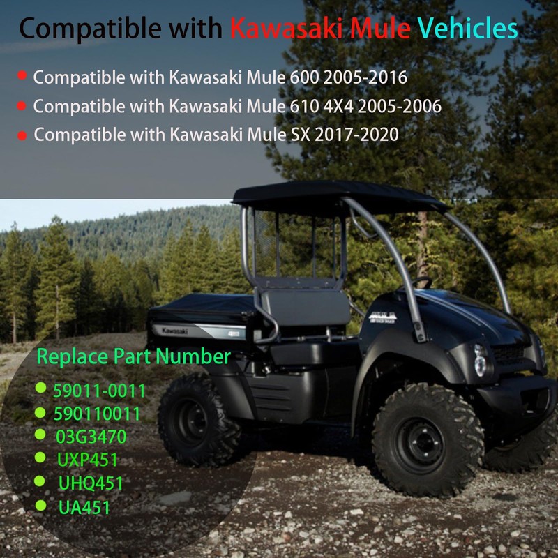 Drive Belt Compatible with Kawasaki KAF400 Mule 600 610 SX