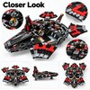 Black Spaceship Vehicle Model – Movie-Inspired Sci-Fi Desktop Ornament and