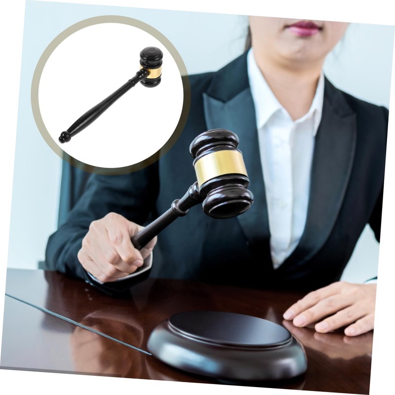 Operitacx 4pcs Wooden Judge Gavel Hammer Court Tool Comfortable Grip