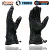 Milwaukee Leather MG7518 Men's Black Deerskin Gauntlet Motorcycle Hand Gloves