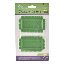 Xiem Tools USA Ultimate Texture Combs, Two pack, Set A, Flex Firm (UTCAF-10254)
