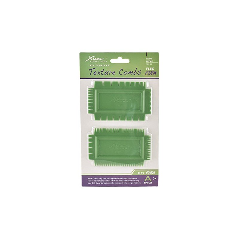 Xiem Tools USA Ultimate Texture Combs, Two pack, Set A,