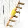 Lyaciomn 2PCS 4/6 Steps Wood Ladder Pet Interactive Bird Parrot