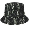 Kangol Women's Needlepunch Floral Bucket Beret Hat, black