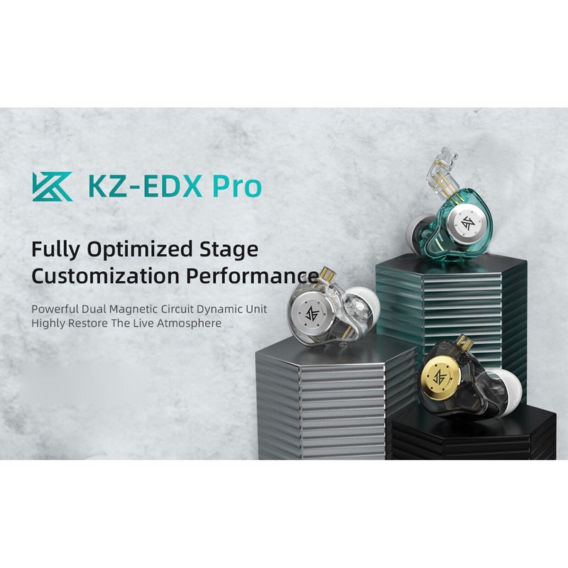 KZ EDX PRO Earphones Headphones Wired in Ear Earbuds HiFi