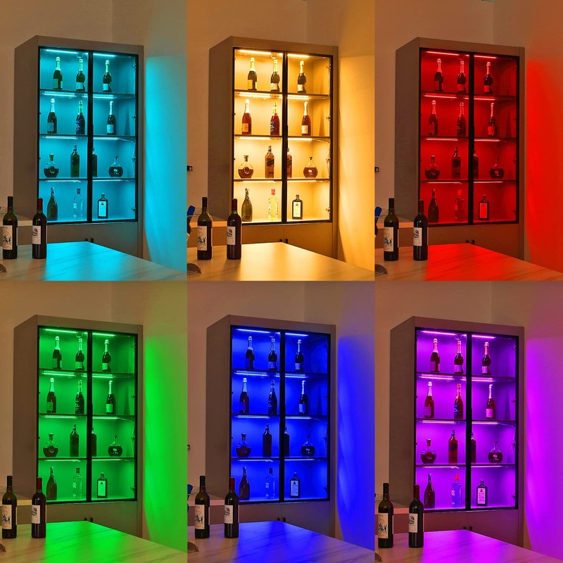 Litever Under Cabinet LED Lighting Kit. RGB Color & Bright