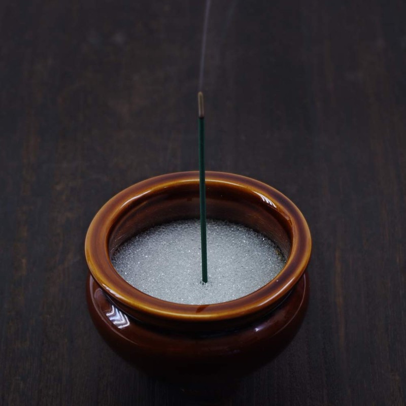 Japanese Incense Burner Ash, Beads, 10.6 oz (300 g), Crystal