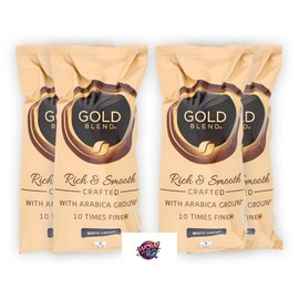 Gold Blend White Coffee Sachets – Bundle of 4 x 6 Sachets (Total 24 Servings) – Rich, Creamy & Smooth Instant Coffee