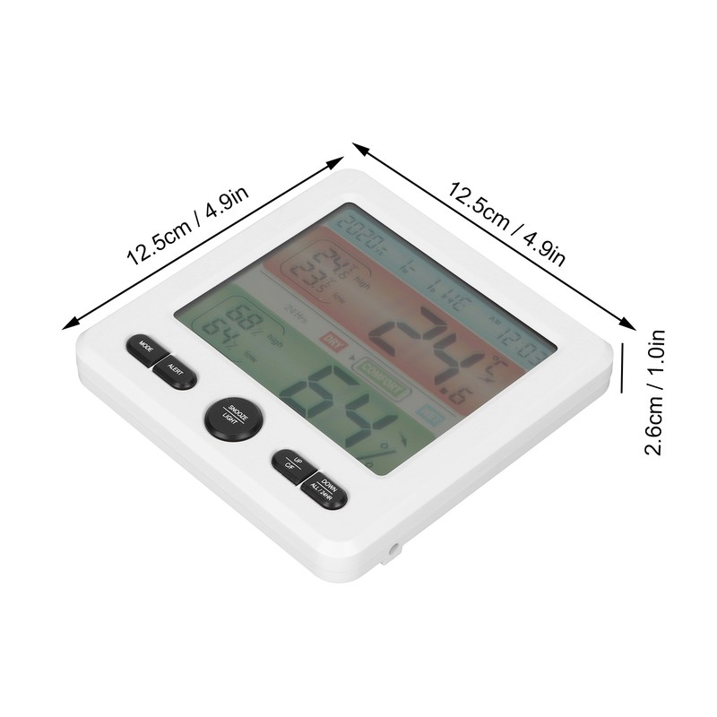 Digital Color Screen Temperature and Humidity Meter Indoor Thermometer Hygrometer