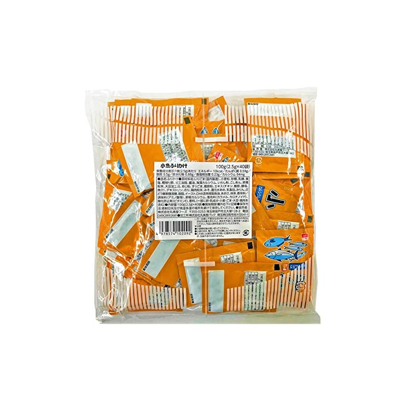 Marumiya Foods Small Fish Sprinkle, Commercial Use, 0.1 oz (2.5