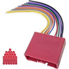 Zenoruslky Radio Wiring Harness Adapter 24Pin Stereo Connector Compatible with Mazda 2 3 5 6 CX-5 CX-7 CX-9 MX-5 Miata MPV Tribute Aftermarket Car Radio Wire Harness