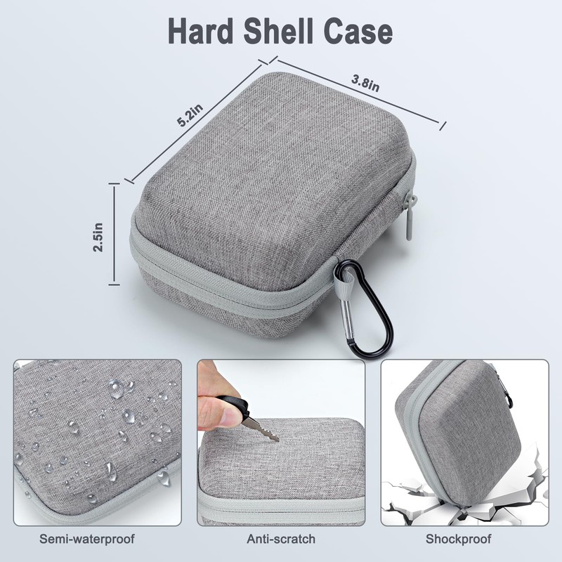 Bysameyee Hard Travel Case for Carson MicroBrite Plus 60x-120x LED