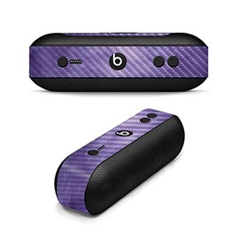 MightySkins Carbon Fiber Skin for Beats Pill Plus - Purple Airbrush | Protective, Durable Textured Carbon Fiber Finish | Easy to Apply, Remove, and Change Styles | Made in The USA
