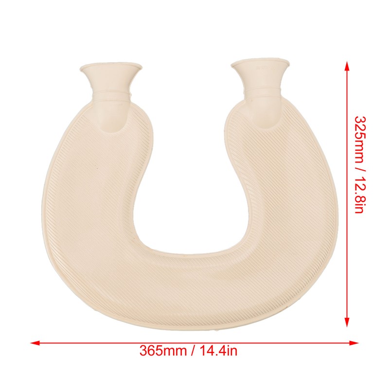 U Shaped Neck Hot Water Bag Double Knitted Insulation Rubber
