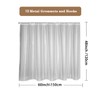 EMLTHORY Short Shower Window Curtain Waterproof Plastic Heavy Duty Vinyl